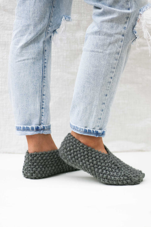 2 Hour Knit Slippers Knitting Pattern
