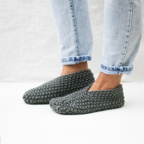 2 Hour Knit Slippers Knitting Pattern