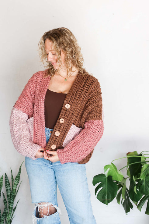 3 Days to Done Chunky Cardigan Crochet Pattern