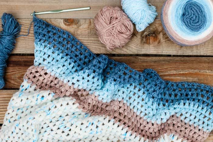 Rising Tide Shawl Crochet Pattern