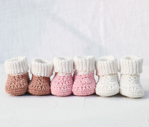 Itty Bitty Baby Booties Crochet Pattern