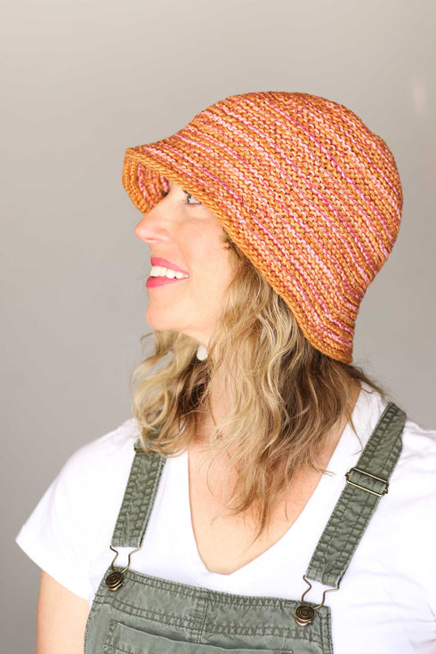 Scrappy Bucket Hat Knitting Pattern