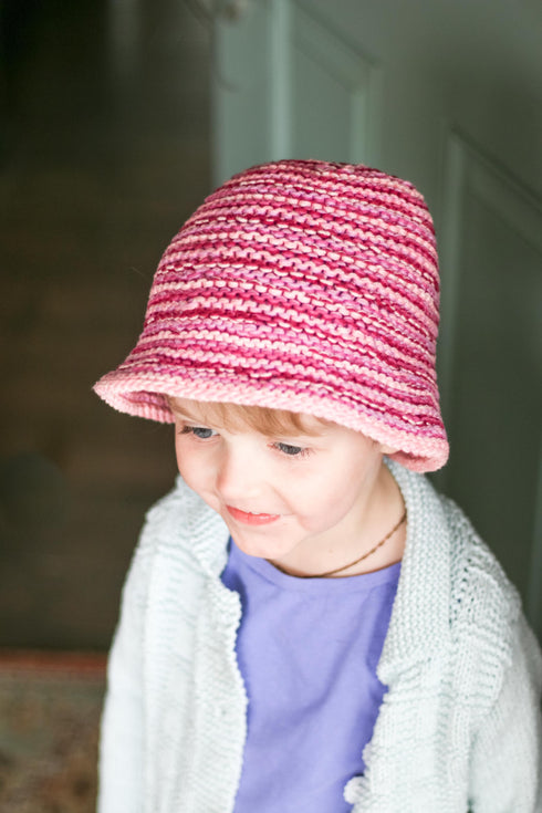 Scrappy Bucket Hat Knitting Pattern