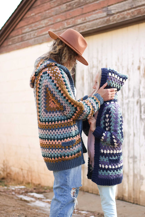 Kids Campfire Cardigan Crochet Pattern