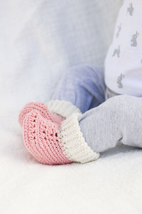 Itty Bitty Baby Booties Crochet Pattern