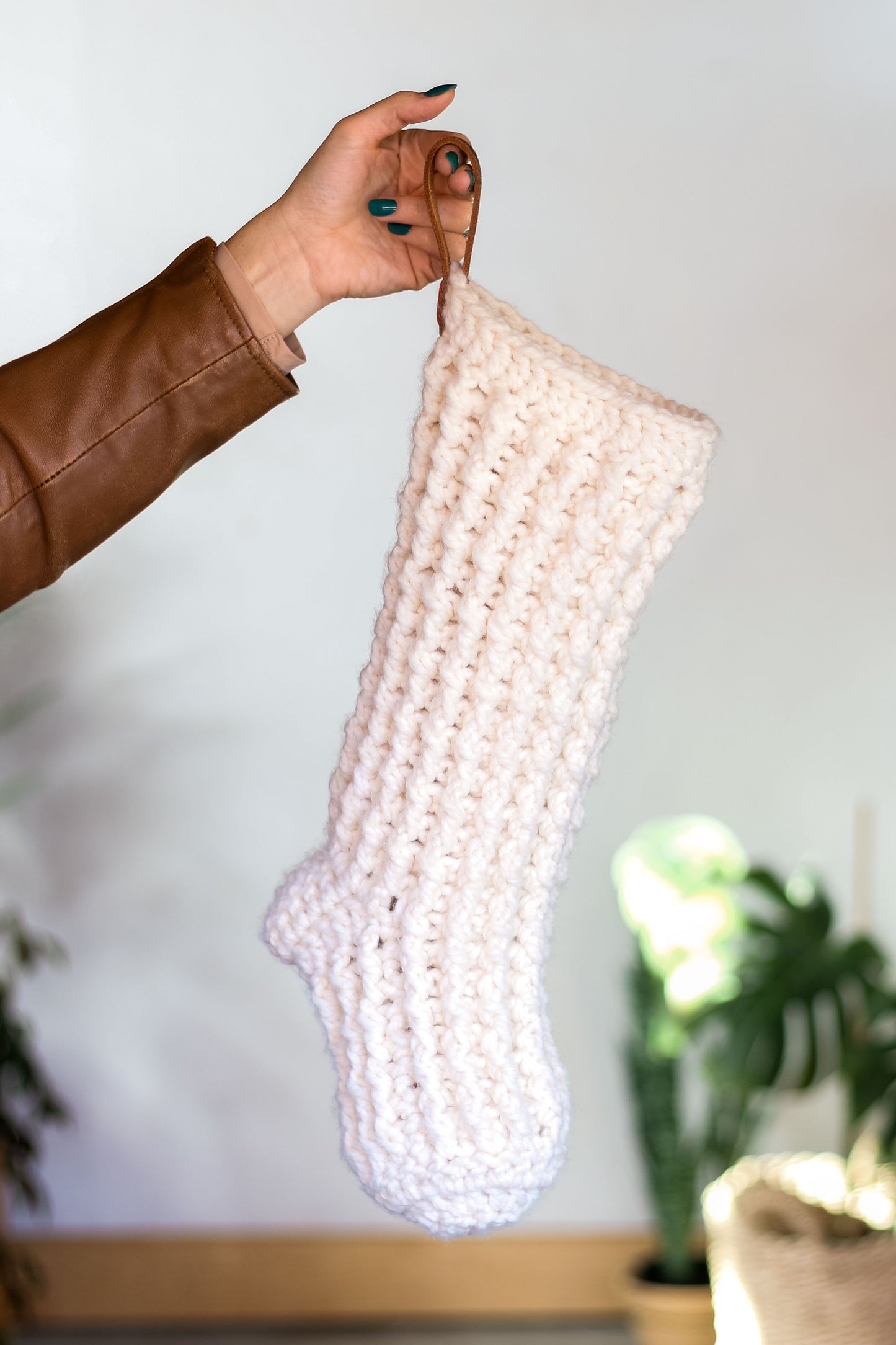 Holly Jolly Hurry Stocking Crochet Pattern
