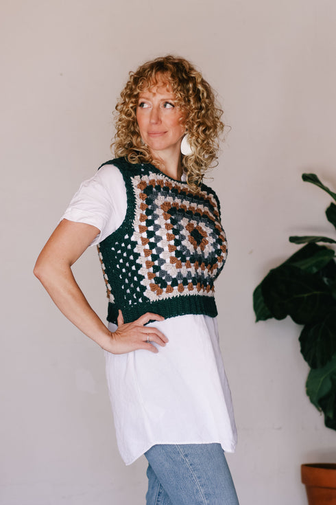 Renewal Granny Square Vest Crochet Pattern