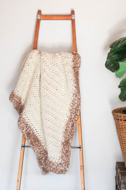 Luxe Herringbone Blanket Crochet Pattern