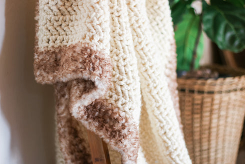 Luxe Herringbone Blanket Crochet Pattern