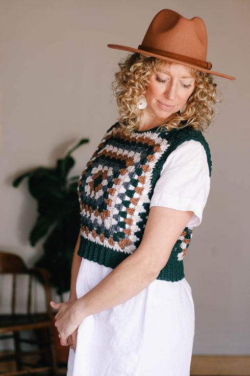 Renewal Granny Square Vest Crochet Pattern