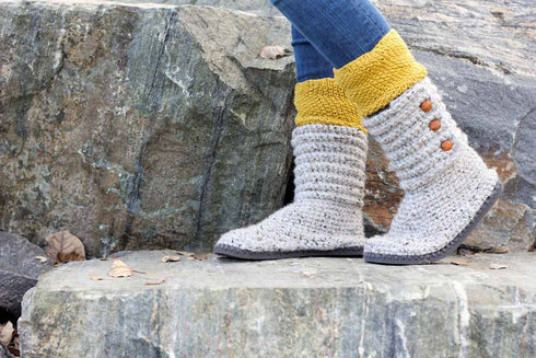 Cabin Boots Crochet Pattern