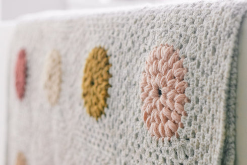 Dahlia Scrapgan Crochet Blanket Pattern