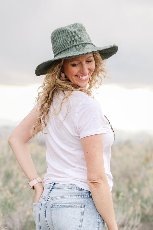 Cleo Wide Brim Fedora Crochet Pattern