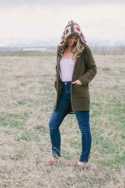 Revival Granny Square Cardigan Crochet Pattern