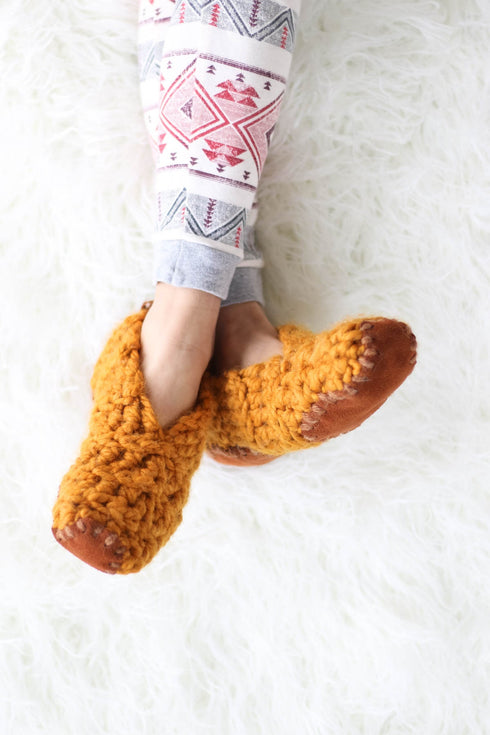 Magic Rectangle Crochet Slippers Pattern