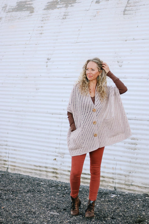 Stay at Home Pocket Shawl Crochet Pattern