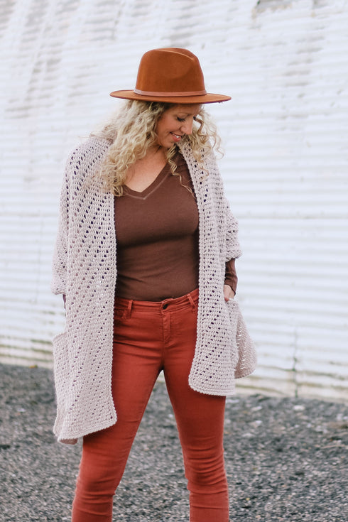 Stay at Home Pocket Shawl Crochet Pattern
