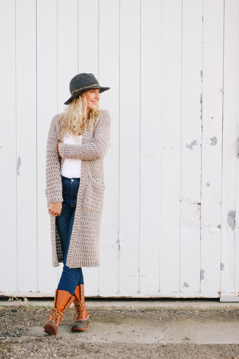 Elevation Duster Cardigan Crochet Pattern