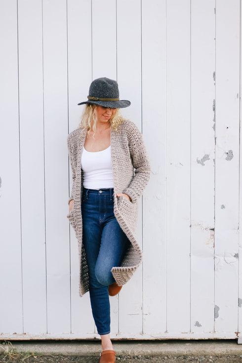 Elevation Duster Cardigan Crochet Pattern