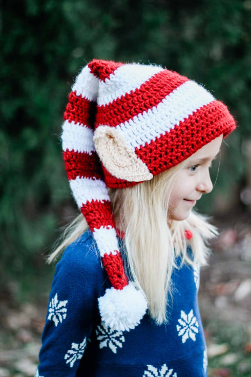 Santa's Helper Elf Hat Crochet Pattern