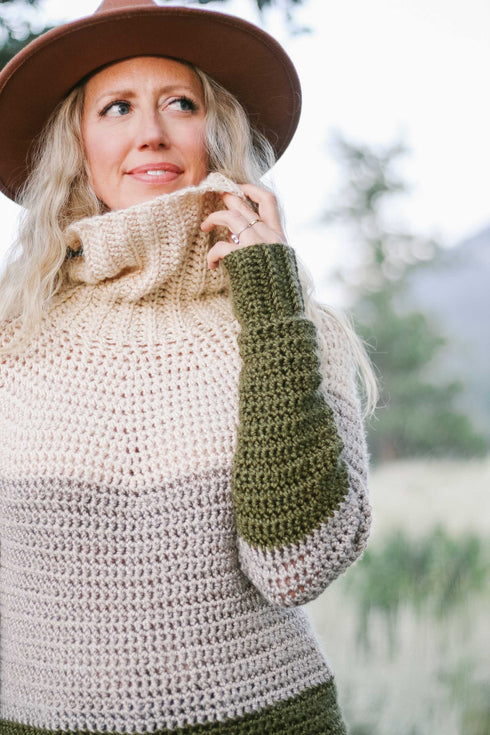 Snowbound Pullover Crochet Sweater Pattern