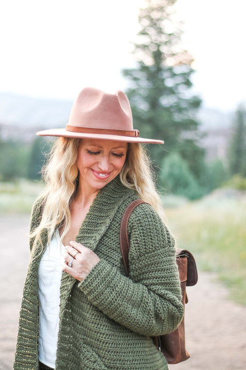 Backpacker Sweater Jacket Crochet Pattern