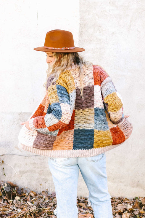 Patchwork Party Cardigan Crochet Pattern