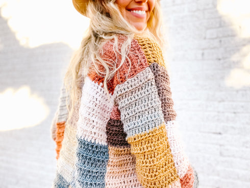 Patchwork Party Cardigan Crochet Pattern