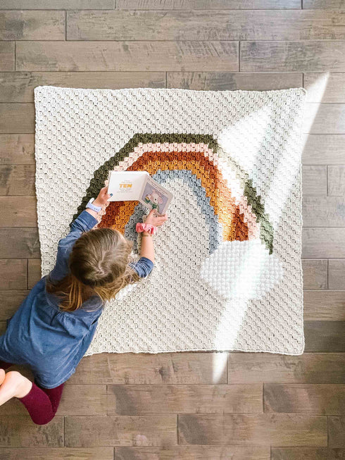 Over the Rainbow Crochet Blanket Pattern