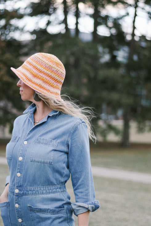 Scrappy Bucket Hat Crochet Pattern