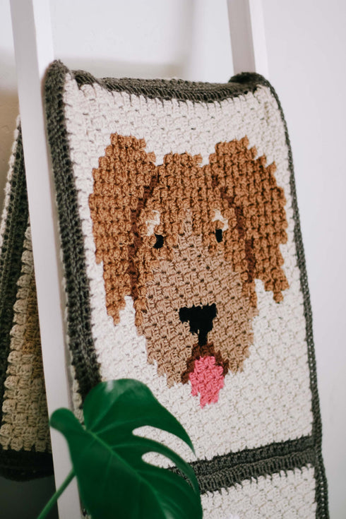 Doodle Dog Blanket Crochet Pattern