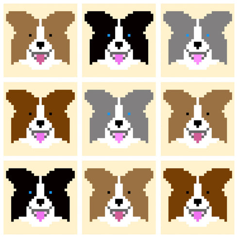 Border Collie / Australian Shepard Dog Blanket Crochet Pattern