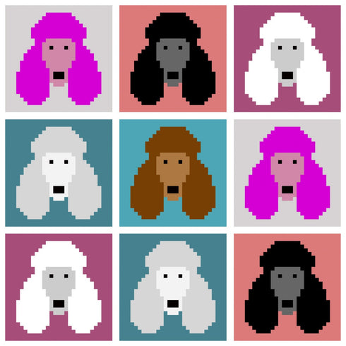 Poodle Dog Blanket Crochet Pattern