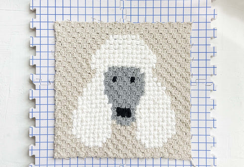 Poodle Dog Blanket Crochet Pattern