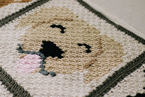 Golden / Labrador Retriever Dog Blanket Crochet Pattern