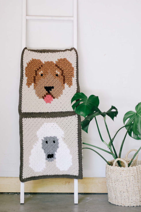 Doodle Dog Blanket Crochet Pattern