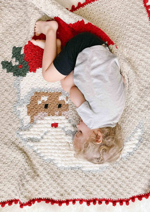 Jolly Old St. Nick Blanket Crochet Pattern