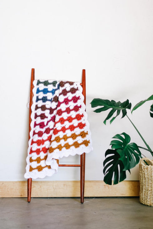 Chroma Stripes Blanket Crochet Pattern