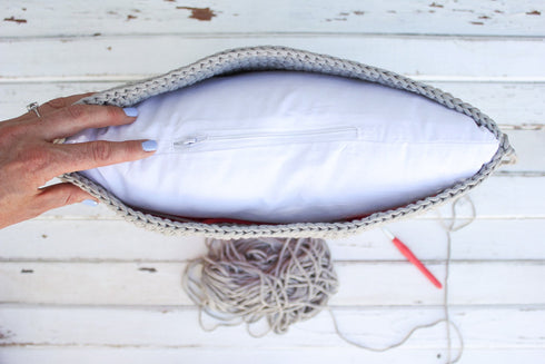 Heart Pillow Crochet Pattern
