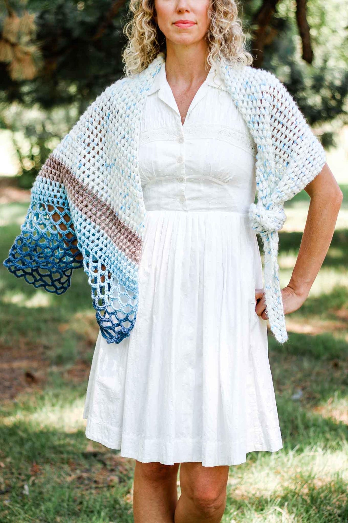 Rising Tide Shawl Crochet Pattern