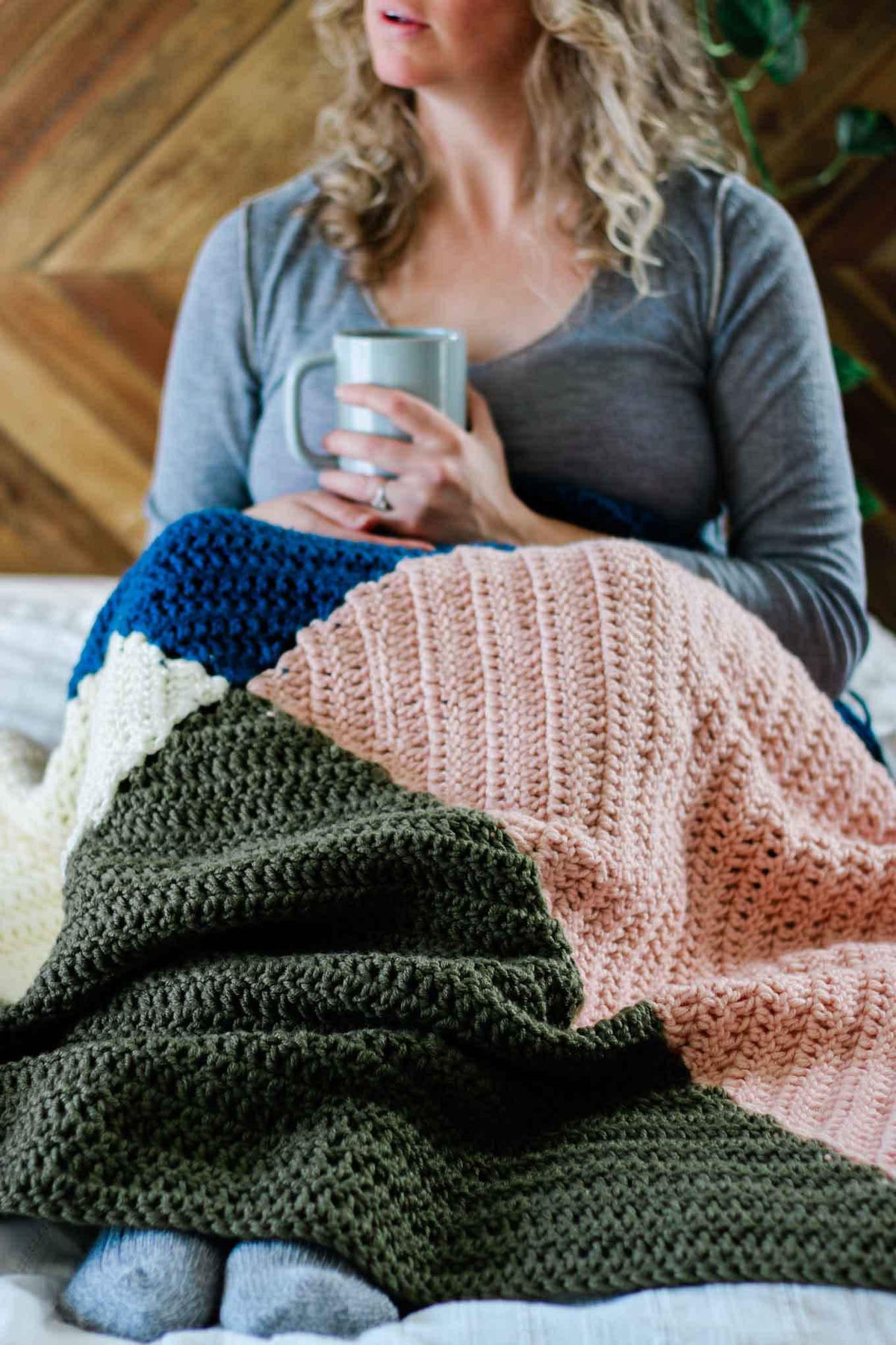 Quad Color Throw Crochet Pattern