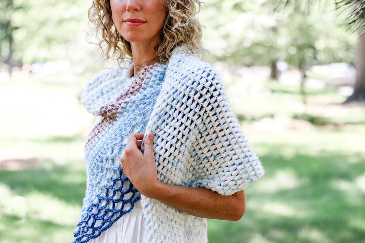 Rising Tide Shawl Crochet Pattern