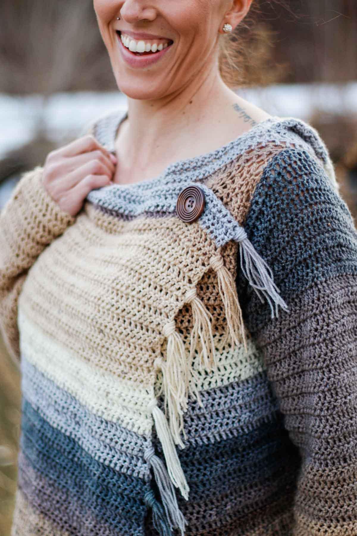 Strata Sweater Crochet Pattern