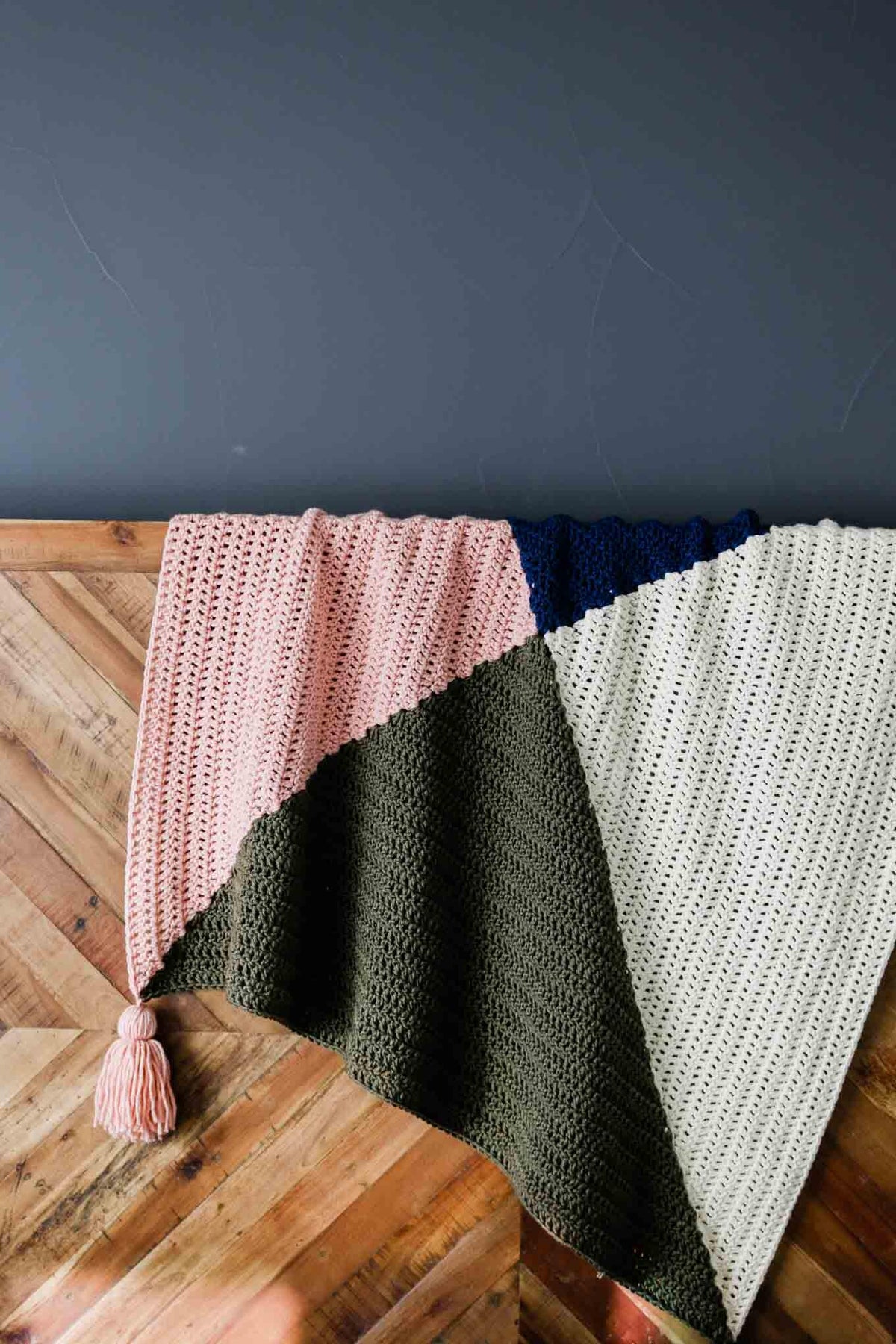 Quad Color Throw Crochet Pattern