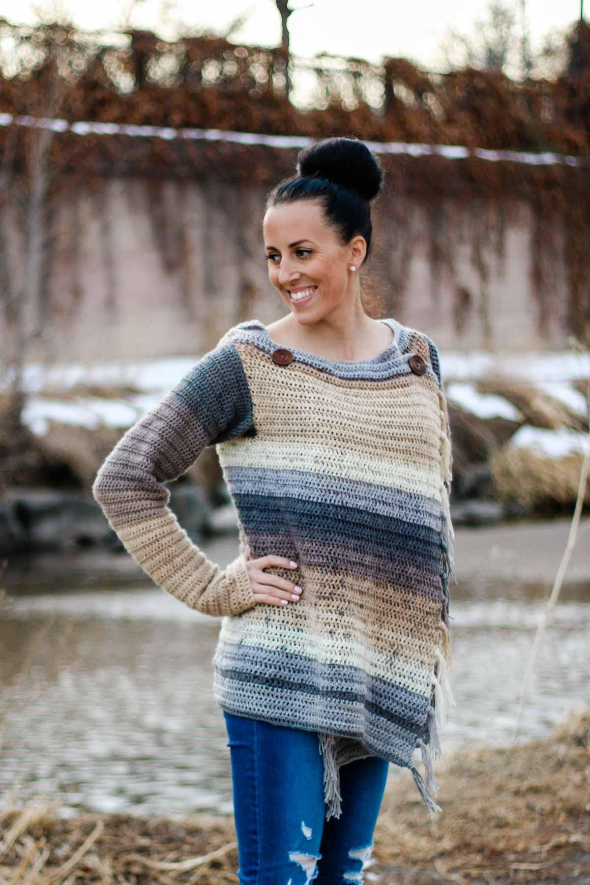 Strata Sweater Crochet Pattern