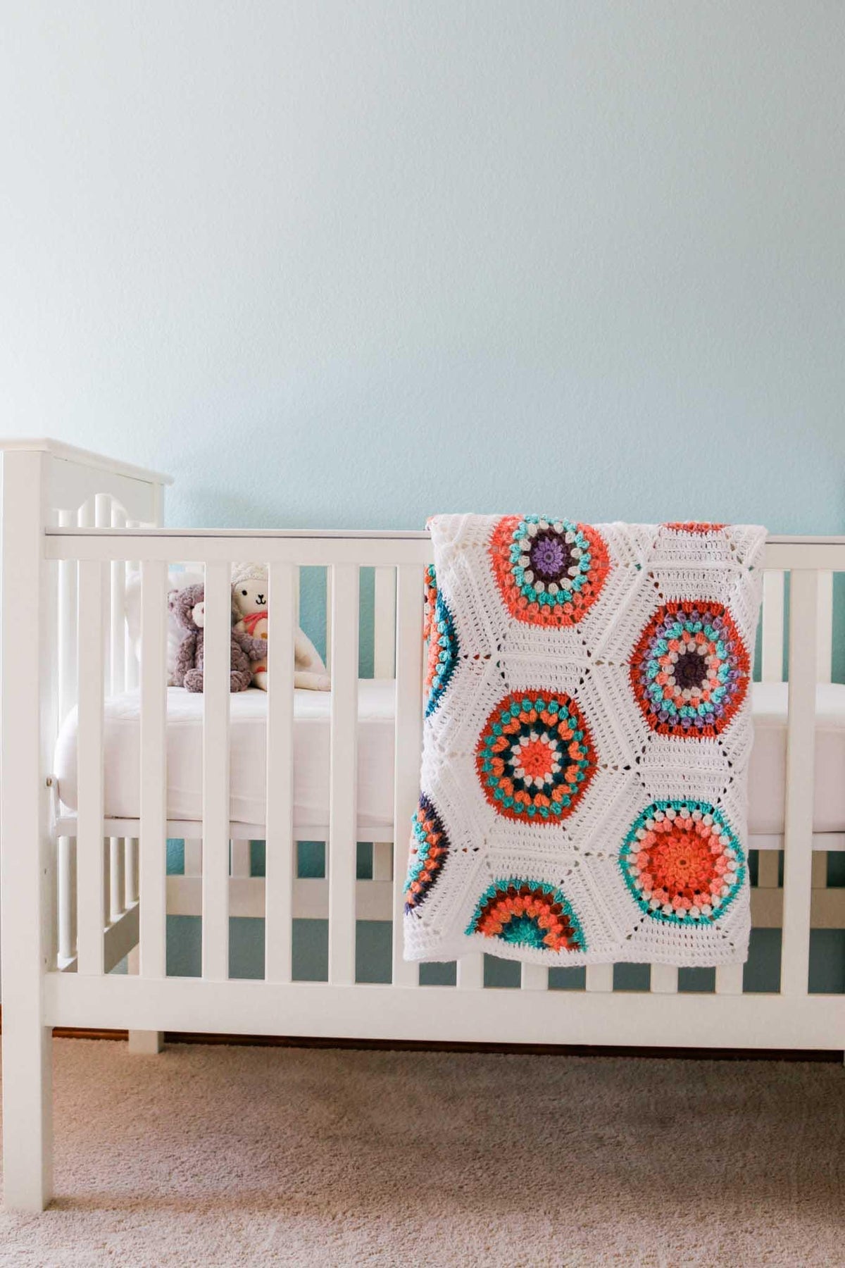 Grandmother's Flower Garden Quilt Crochet Pattern