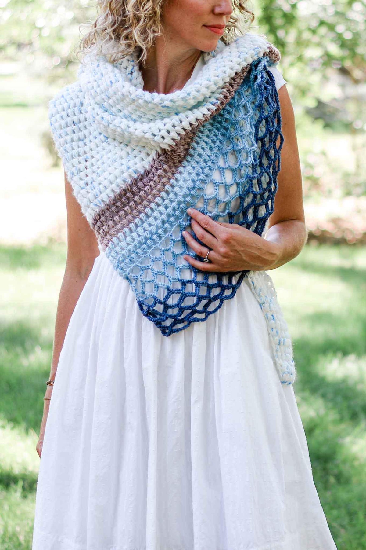 Rising Tide Shawl Crochet Pattern