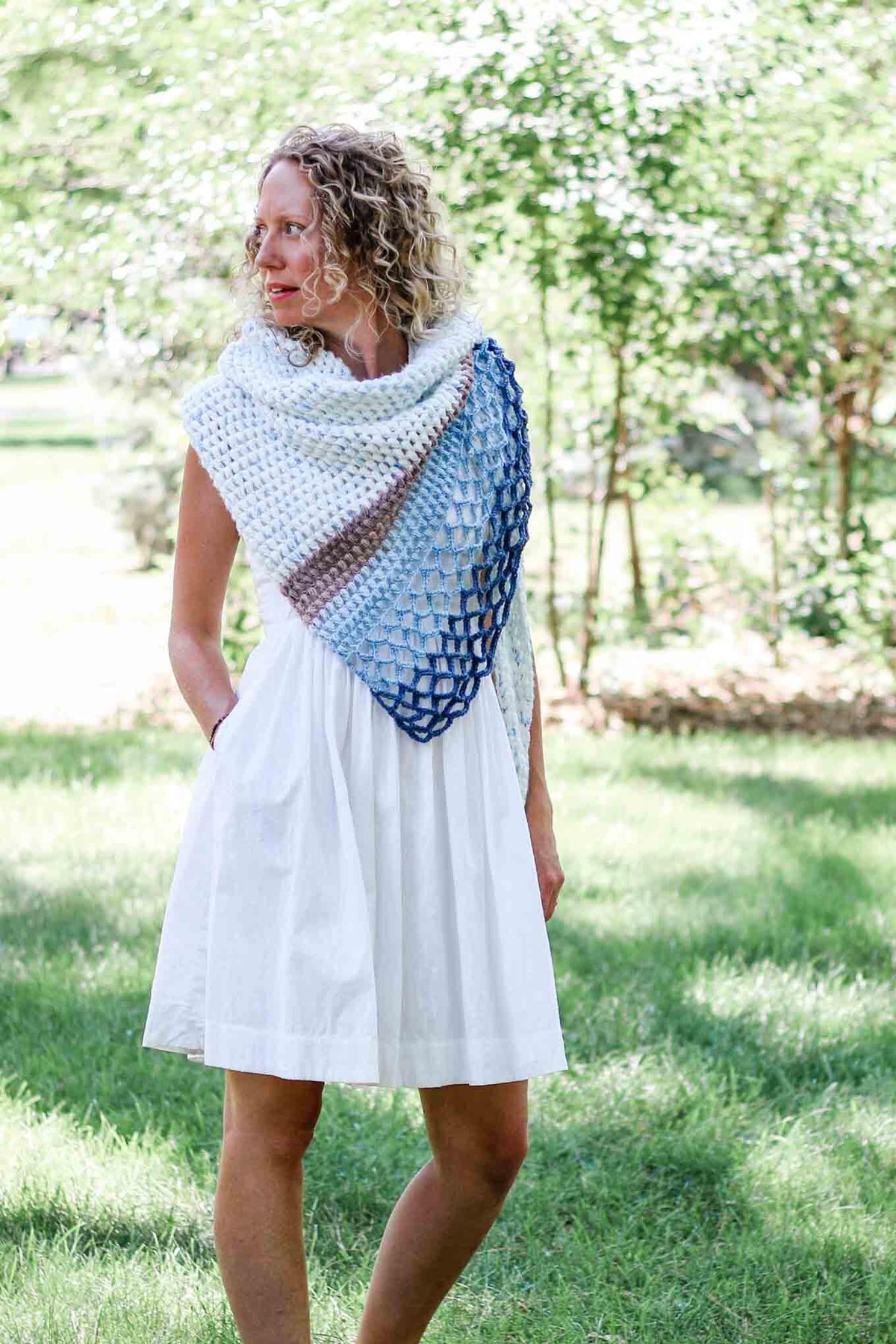 Rising Tide Shawl Crochet Pattern