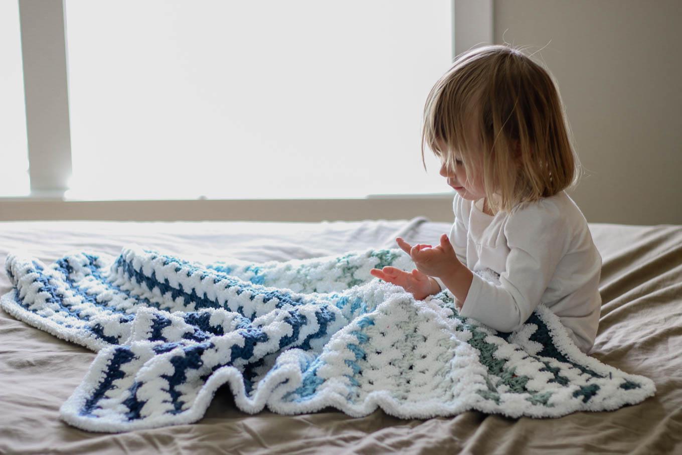 Tributary Baby Blanket Crochet Pattern