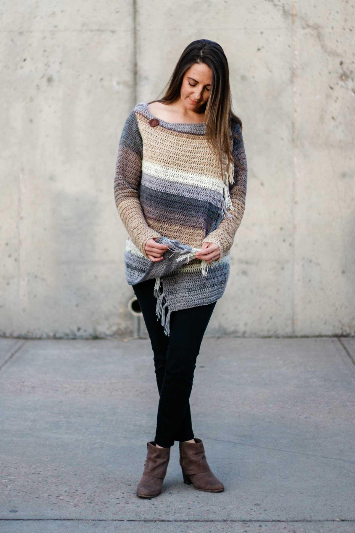 Strata Sweater Crochet Pattern